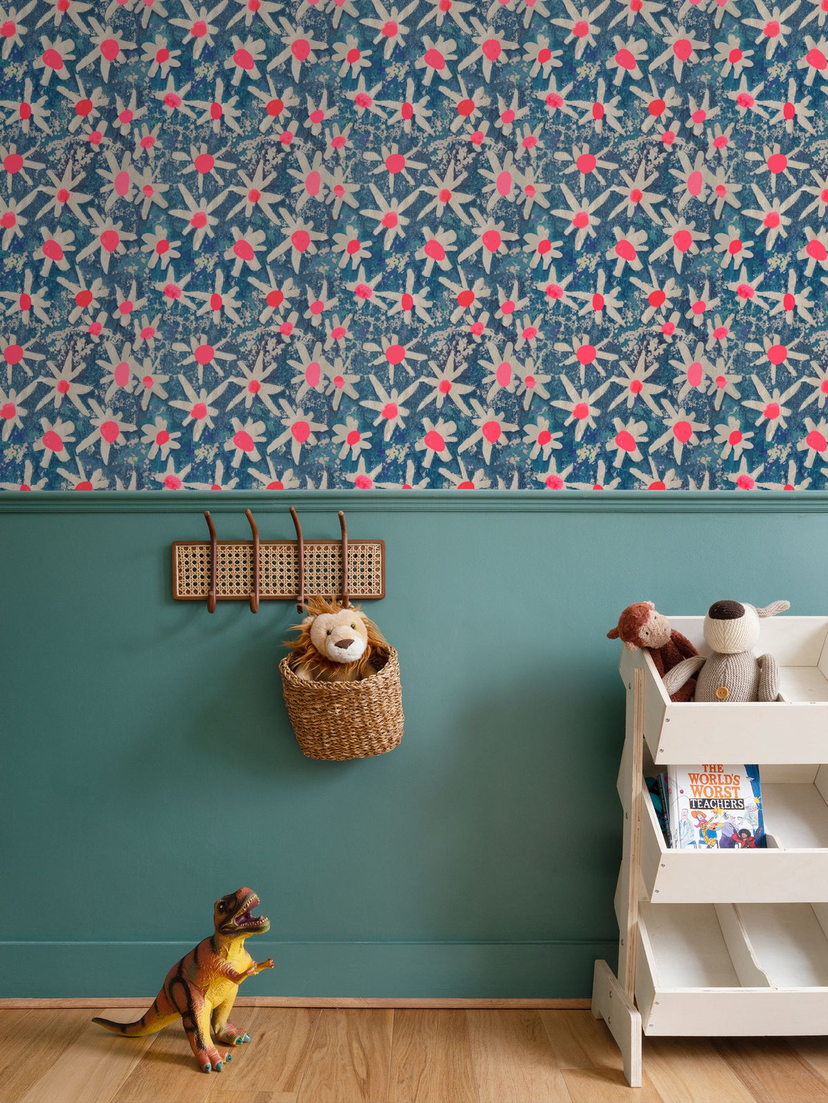Squiggle Star Repeat Pattern Wallpaper