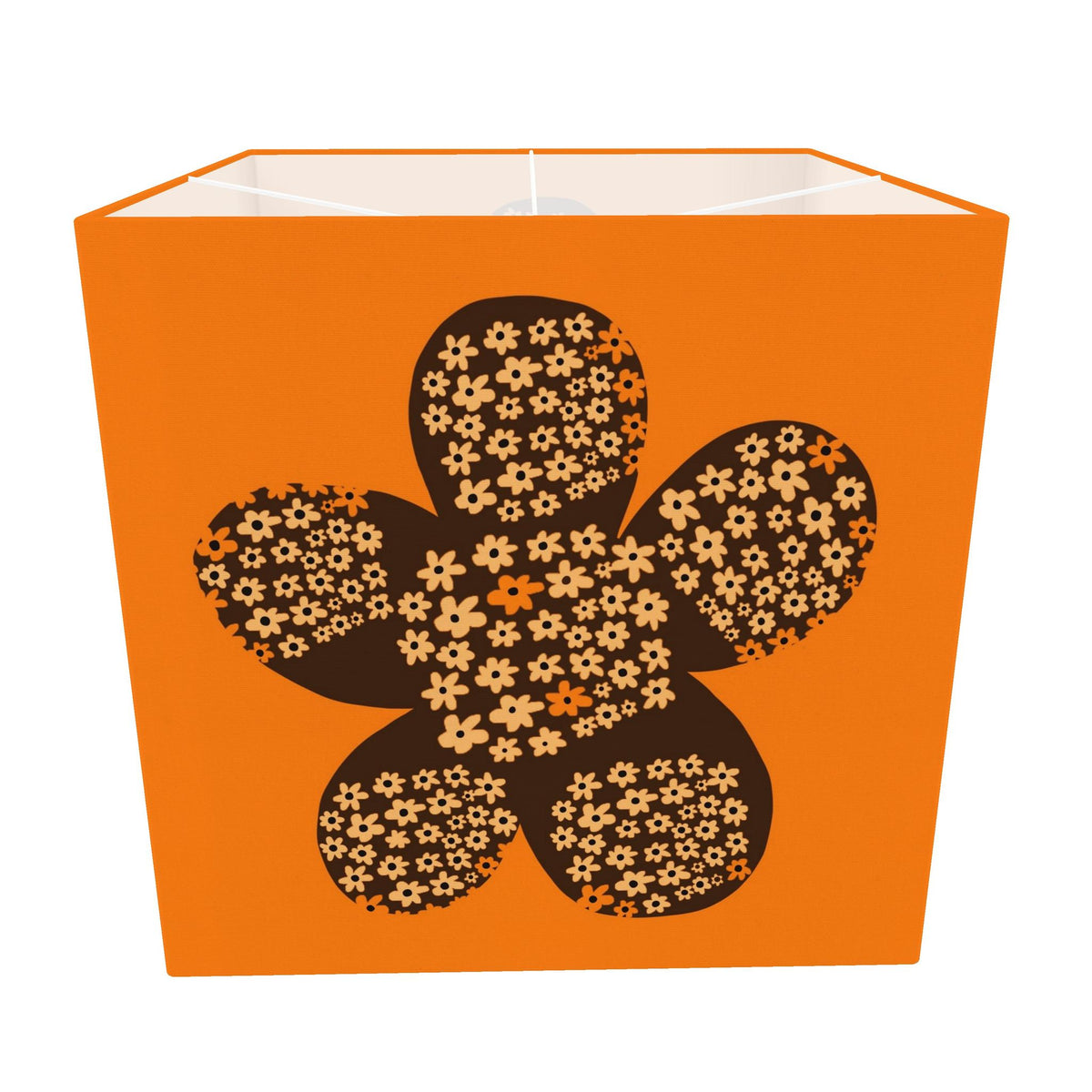 Flowery Powery Square Lamp Shade