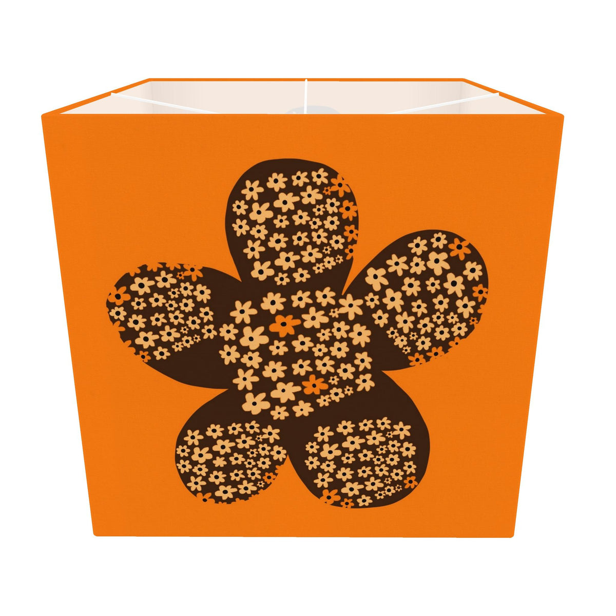 Flowery Powery Square Lamp Shade