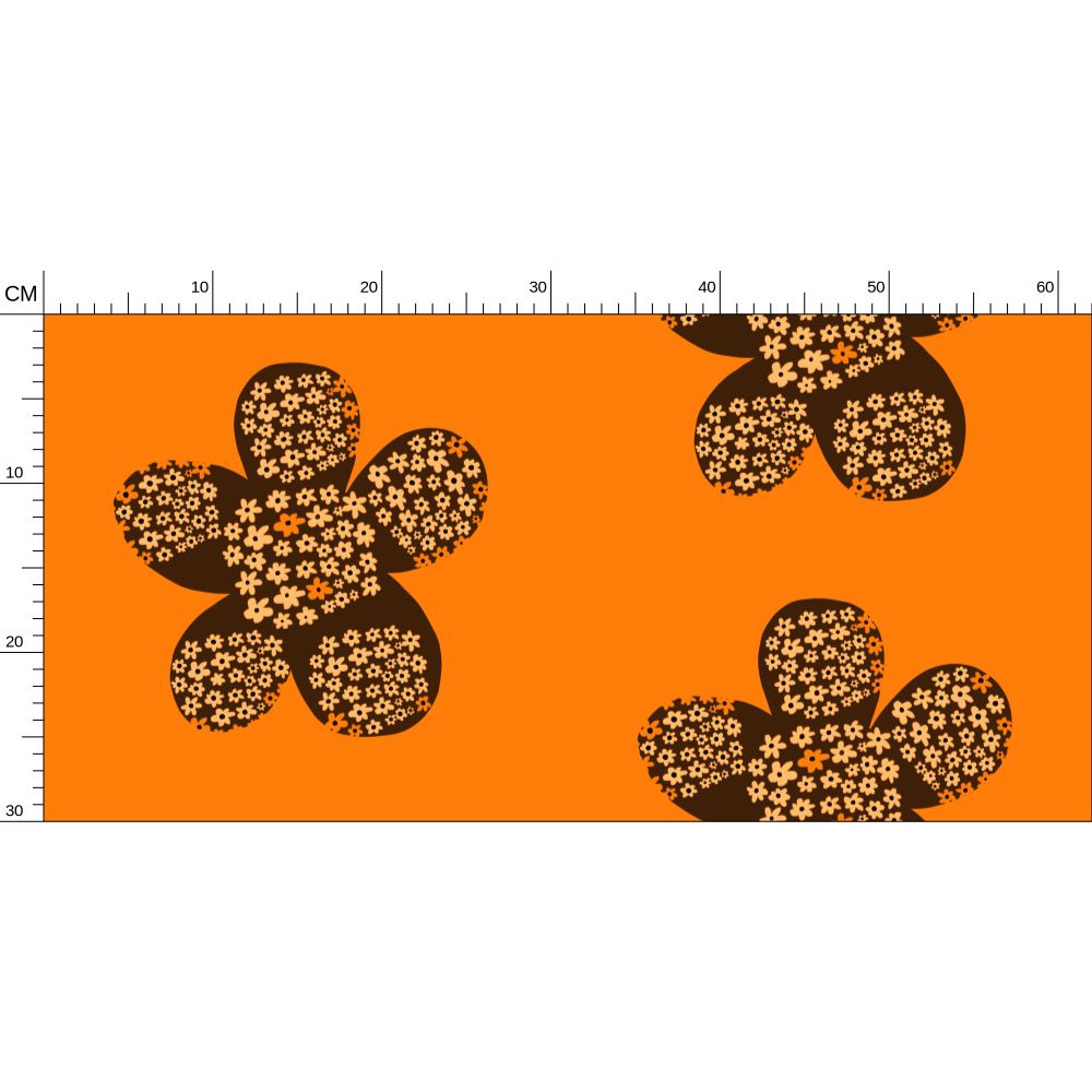 Flowery Powery Repeat Pattern Wallpaper