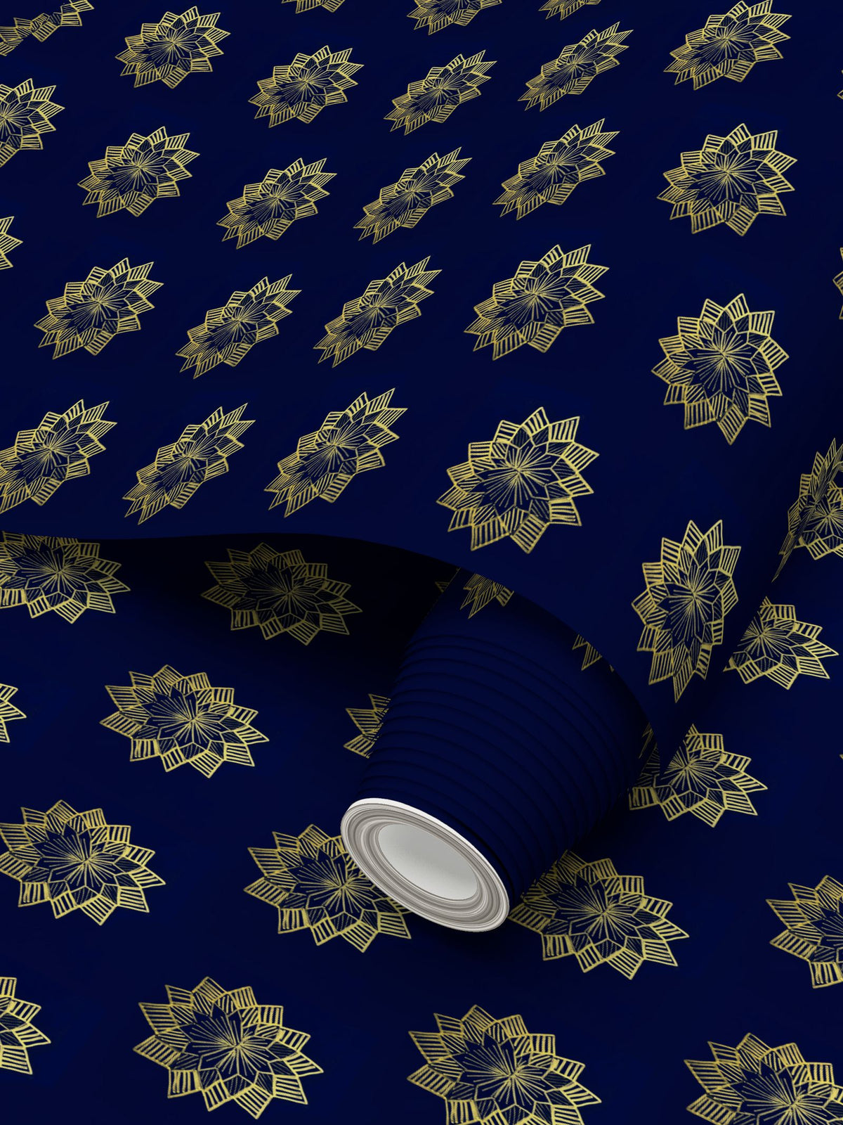 Star flower Repeat Pattern Wallpaper