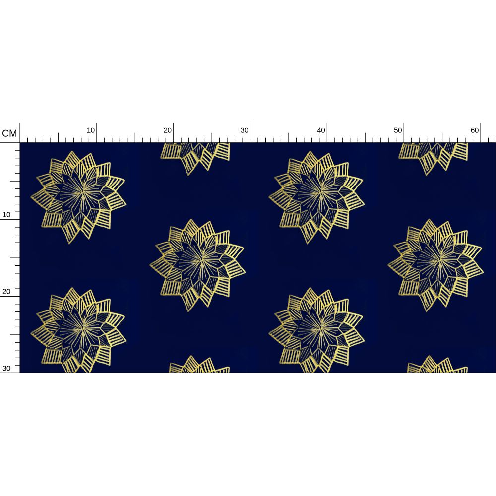 Star flower Repeat Pattern Wallpaper