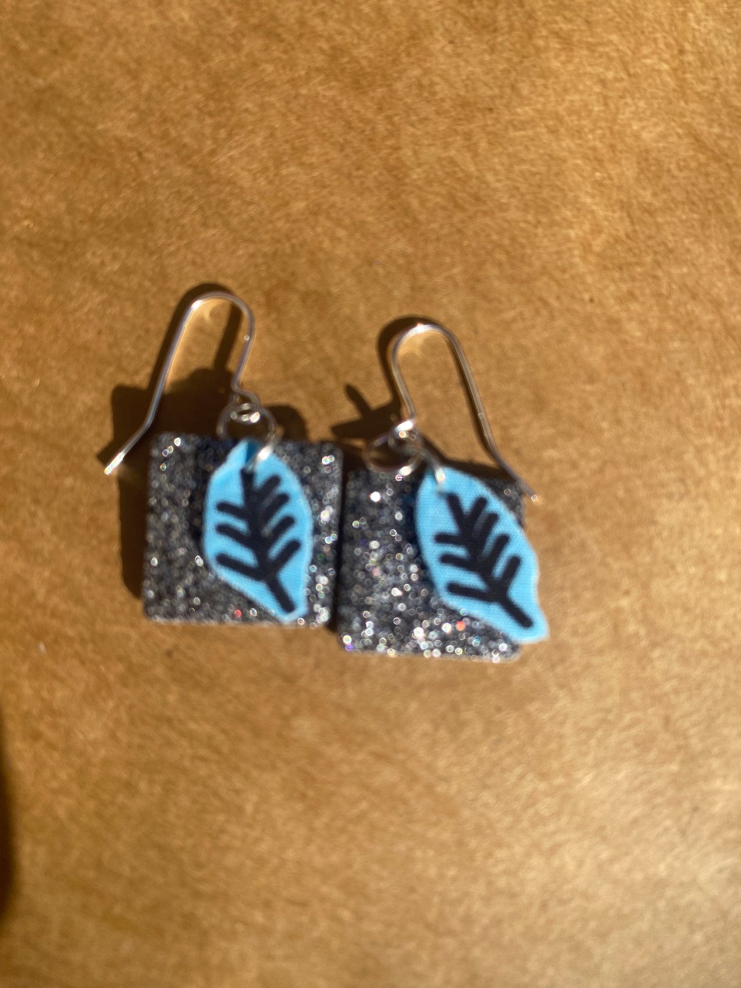 Tree tile earrings