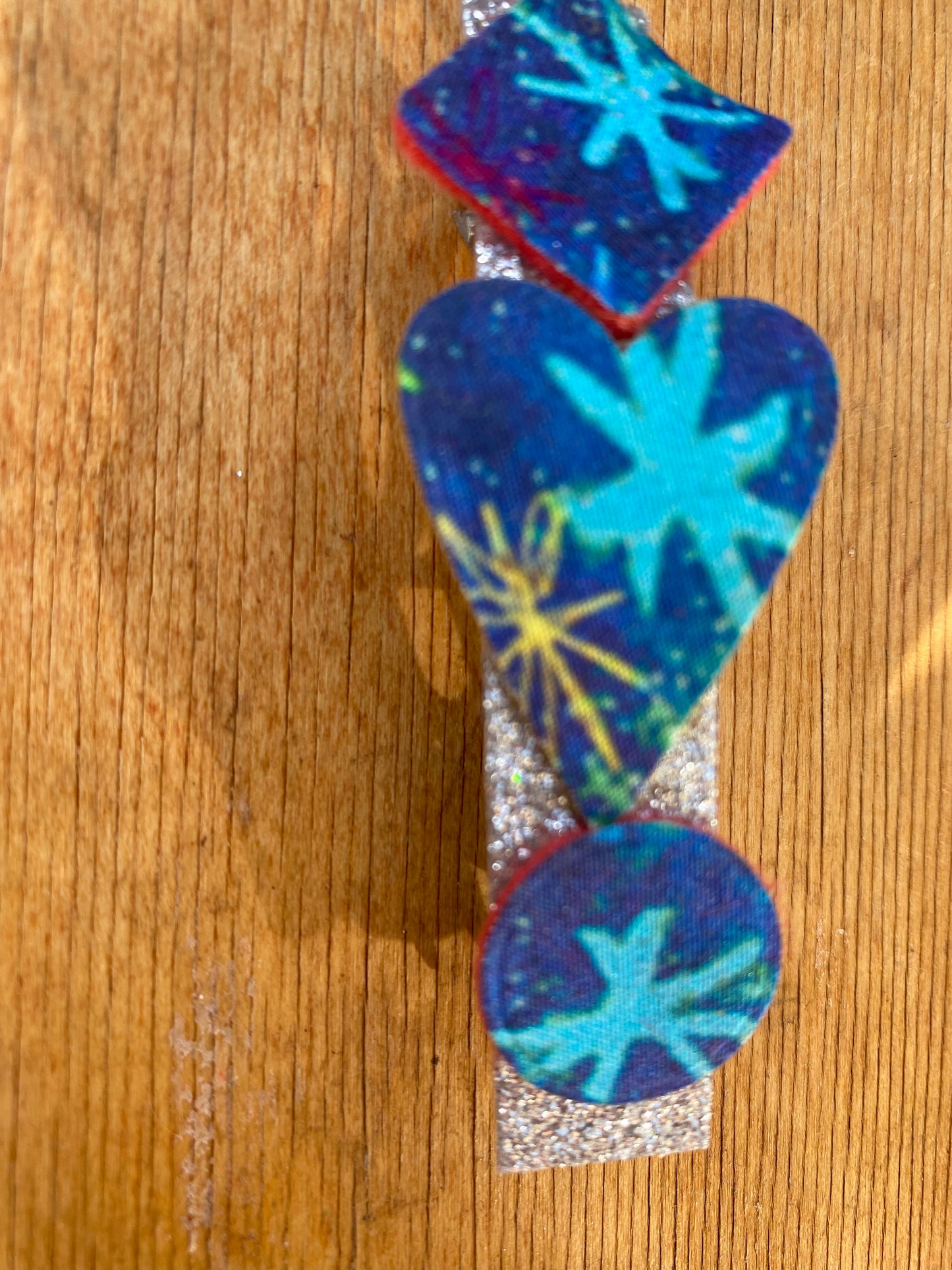 Celestial hair clip Hearts