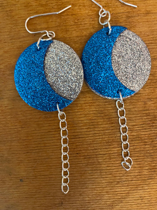 Sparkle Moon earrings