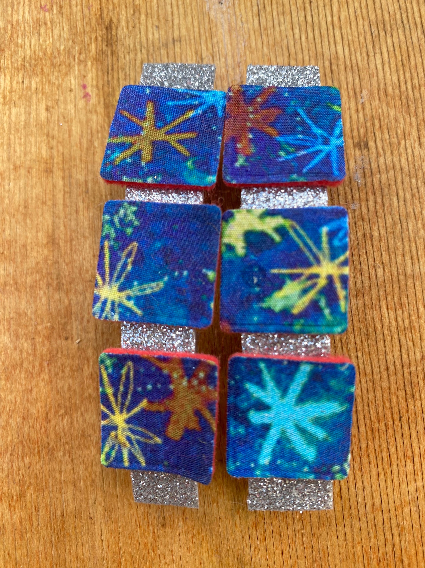 Celestial hair clip squares