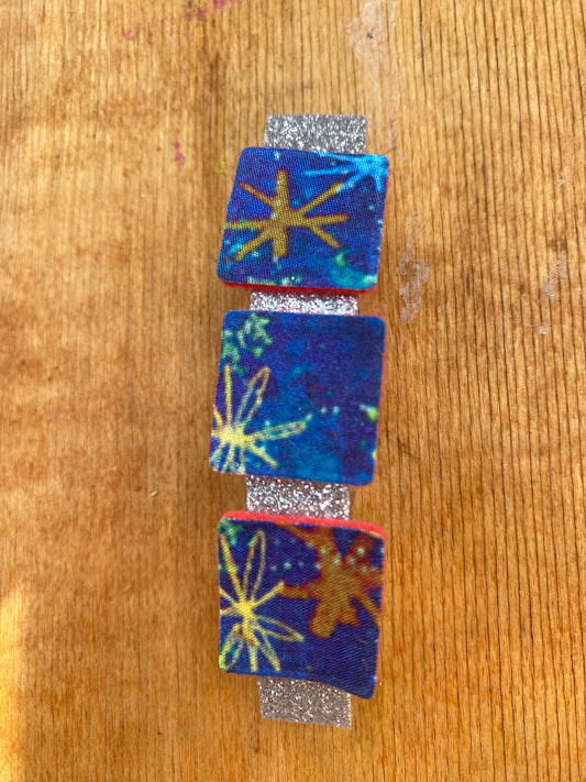Celestial hair clip squares