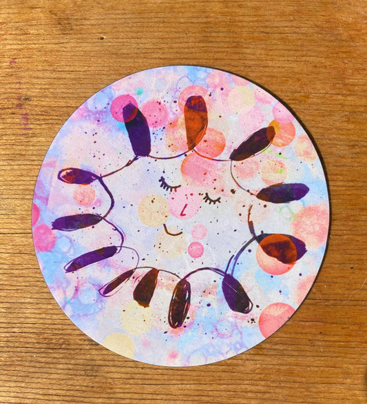 Inky Sun Magnet