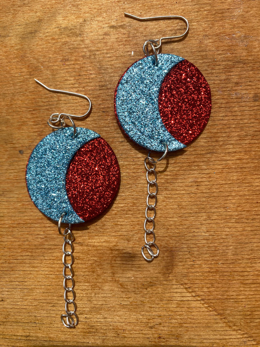 Moon Glitter Earrings