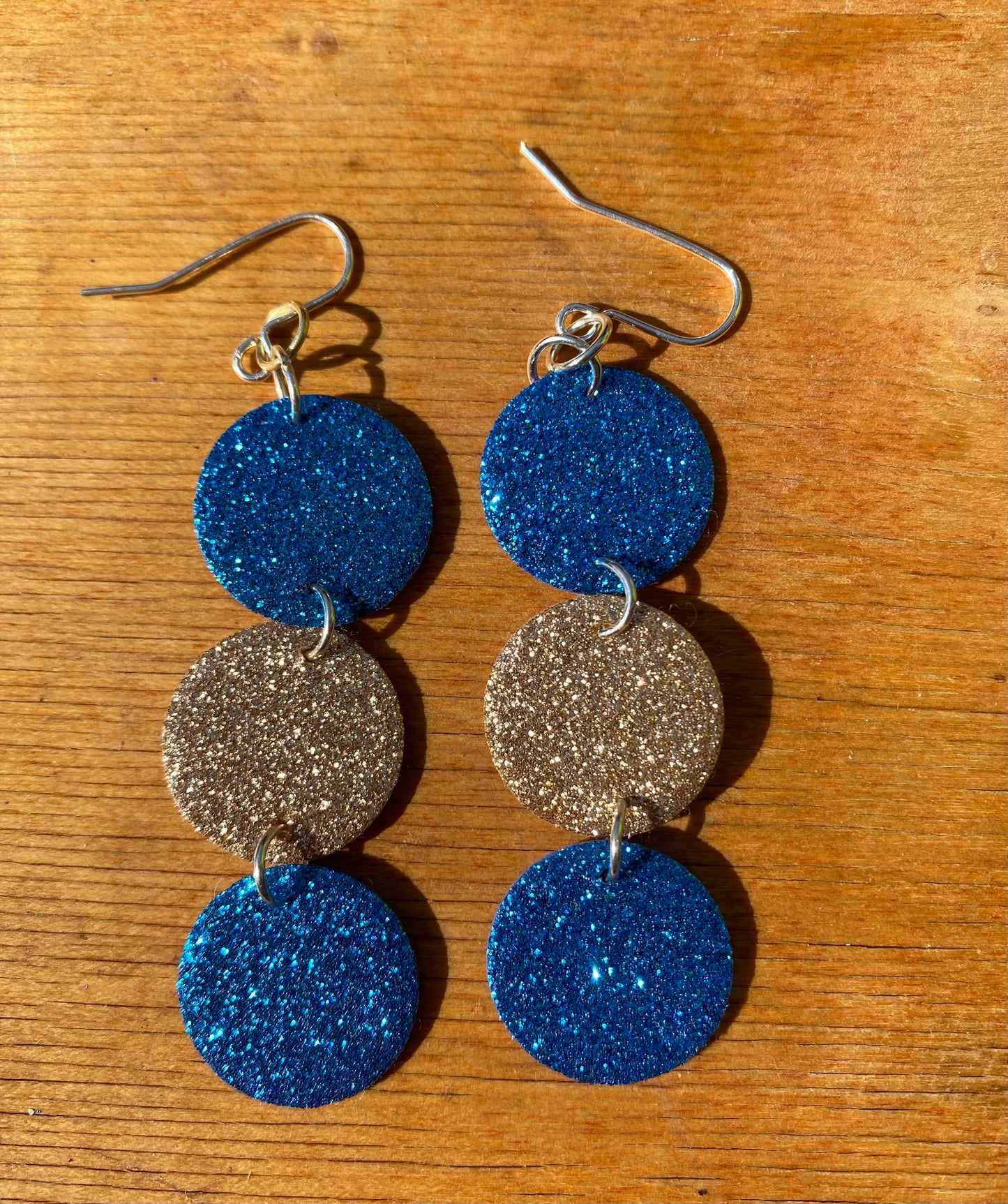 Sparkle Circle Drop Earrings