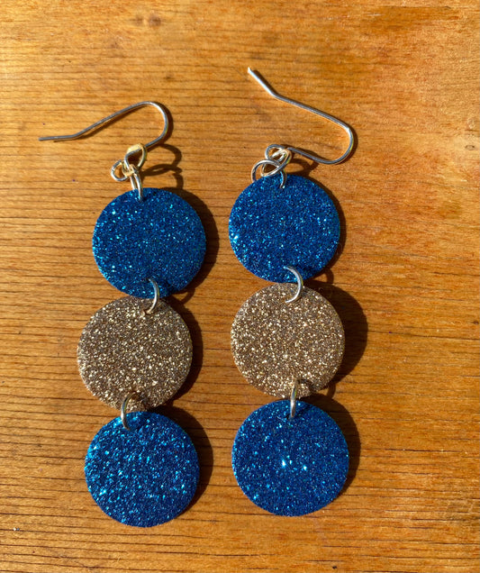 Sparkle Circle Drop Earrings