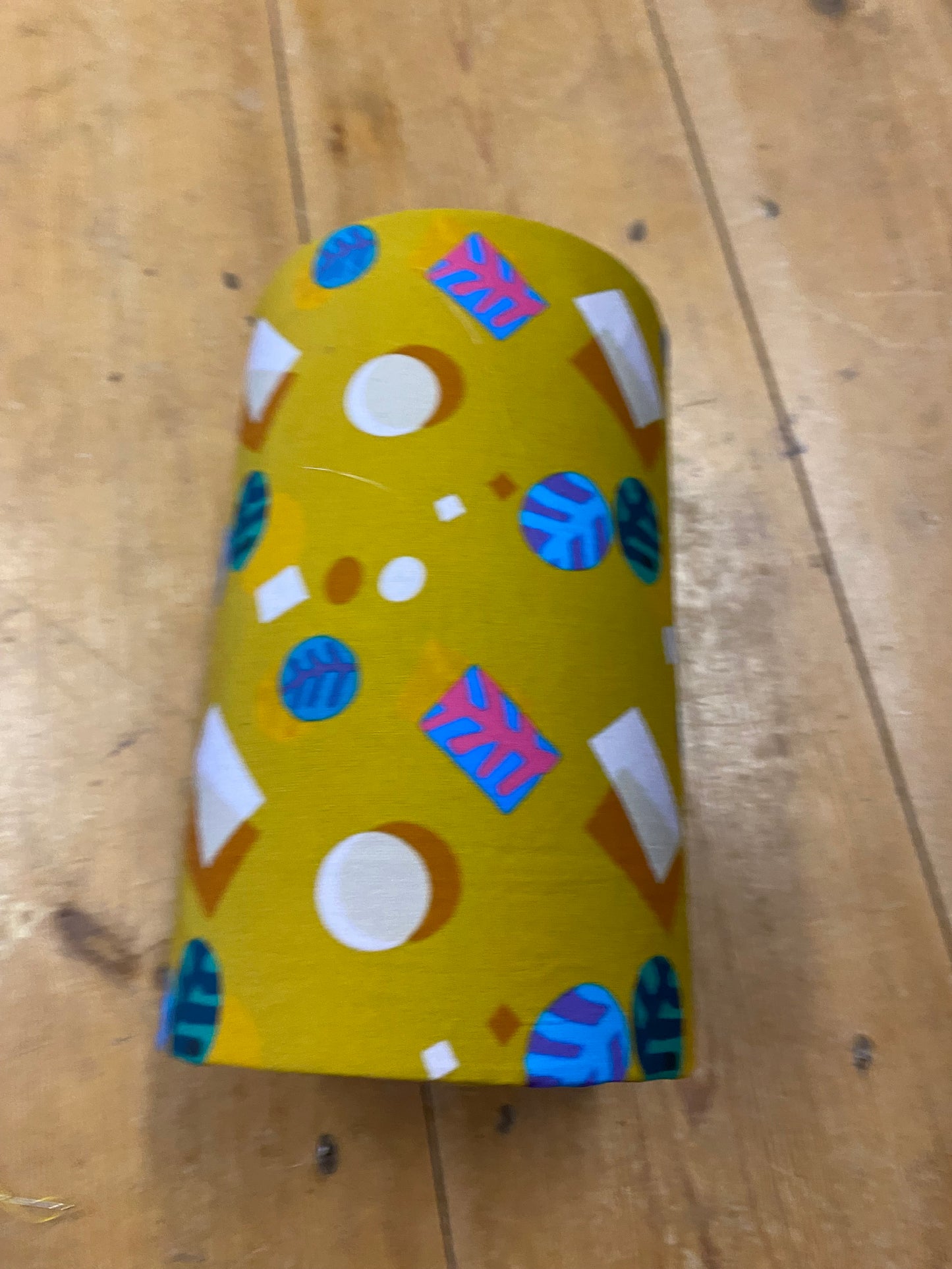 Leaves and Shapes in Mustard - Fat Quarter