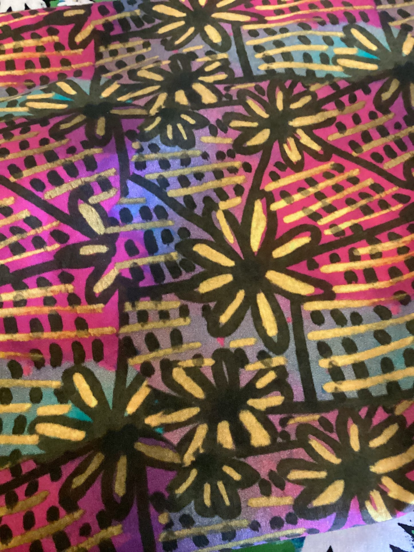 Fat Quarter - 1980s Flowers