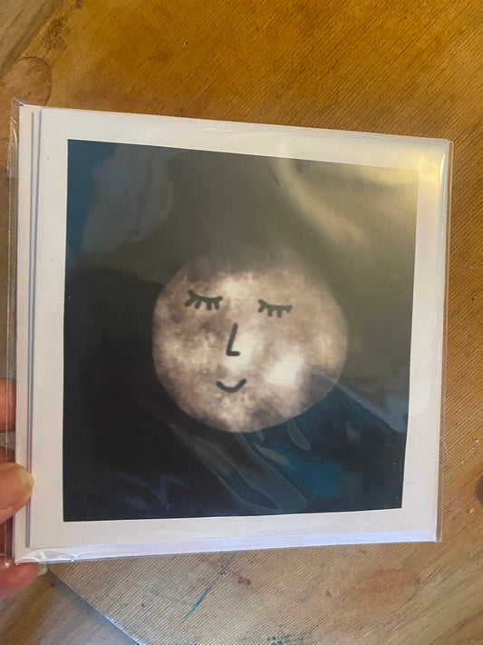 Calm Moon Square cards set of 4