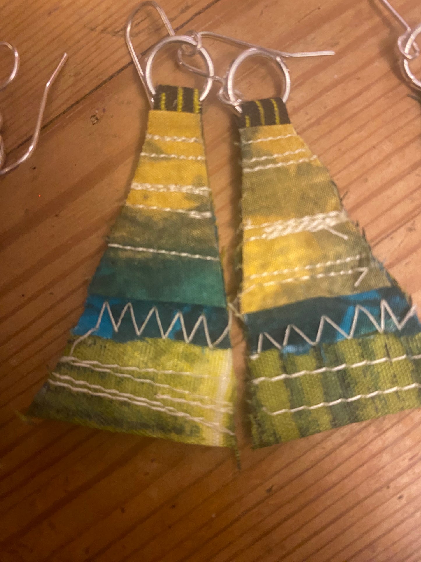 Landscape Green Earrings