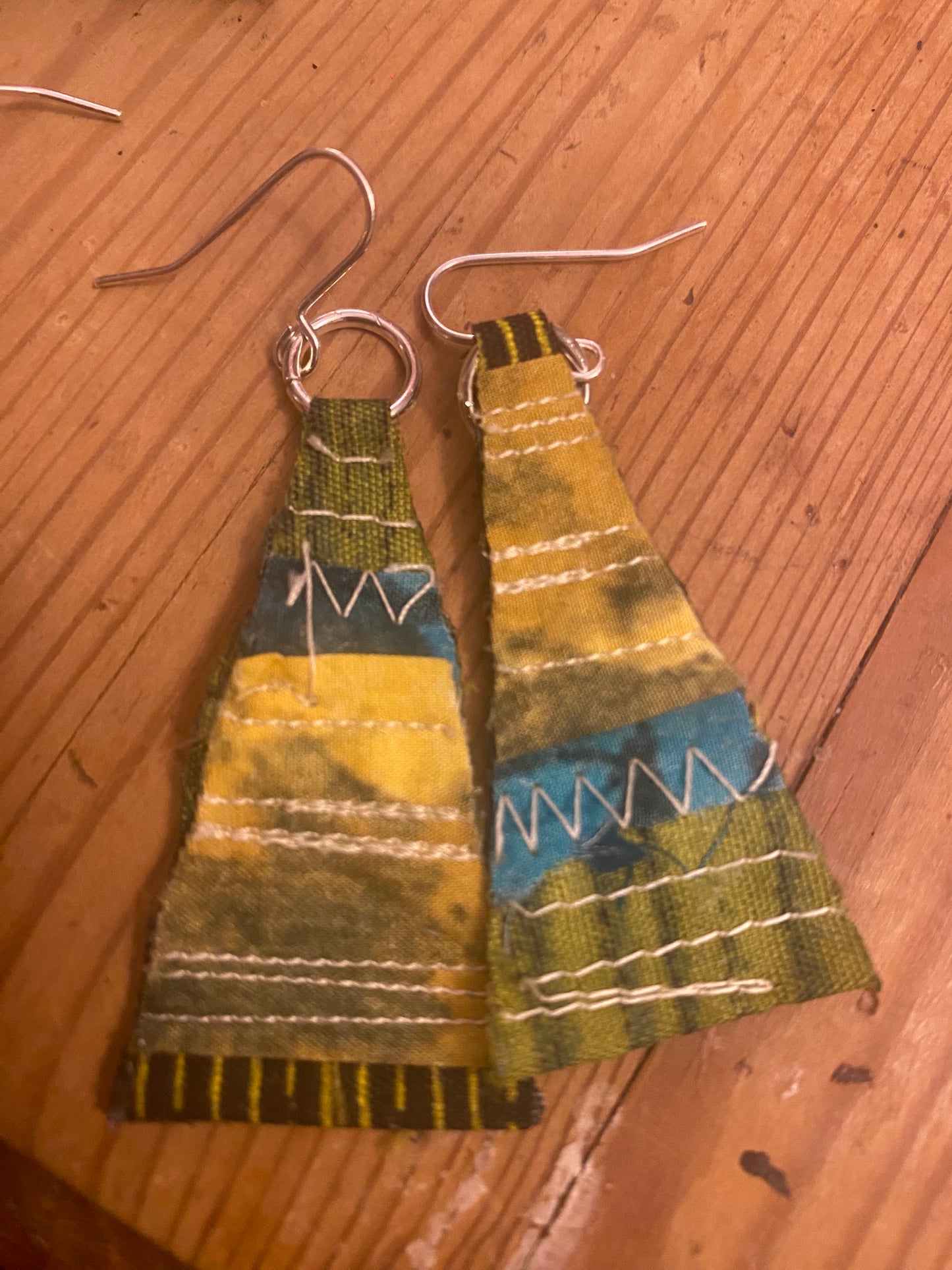 Landscape Green Earrings