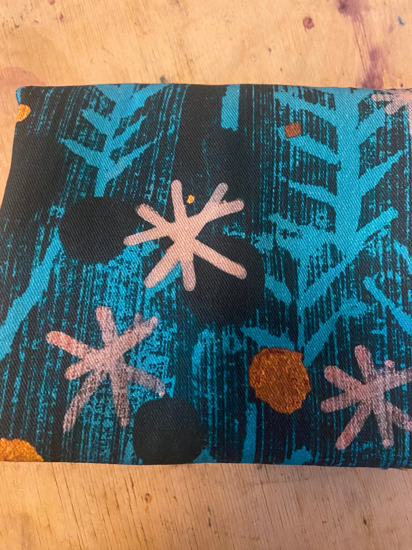 Wood Cut Trees and Stars Fat Quarter