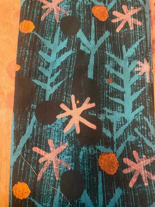 Wood Cut Trees and Stars Fat Quarter