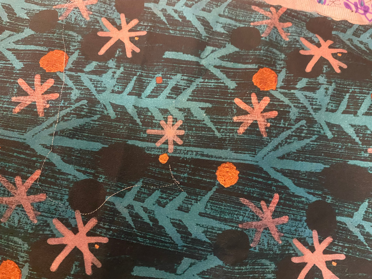Wood Cut Trees and Stars Fat Quarter