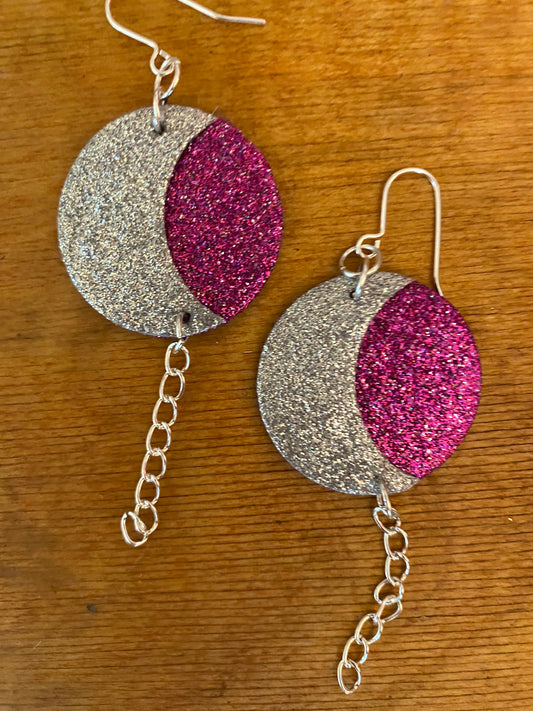 Sparkle Moon earrings