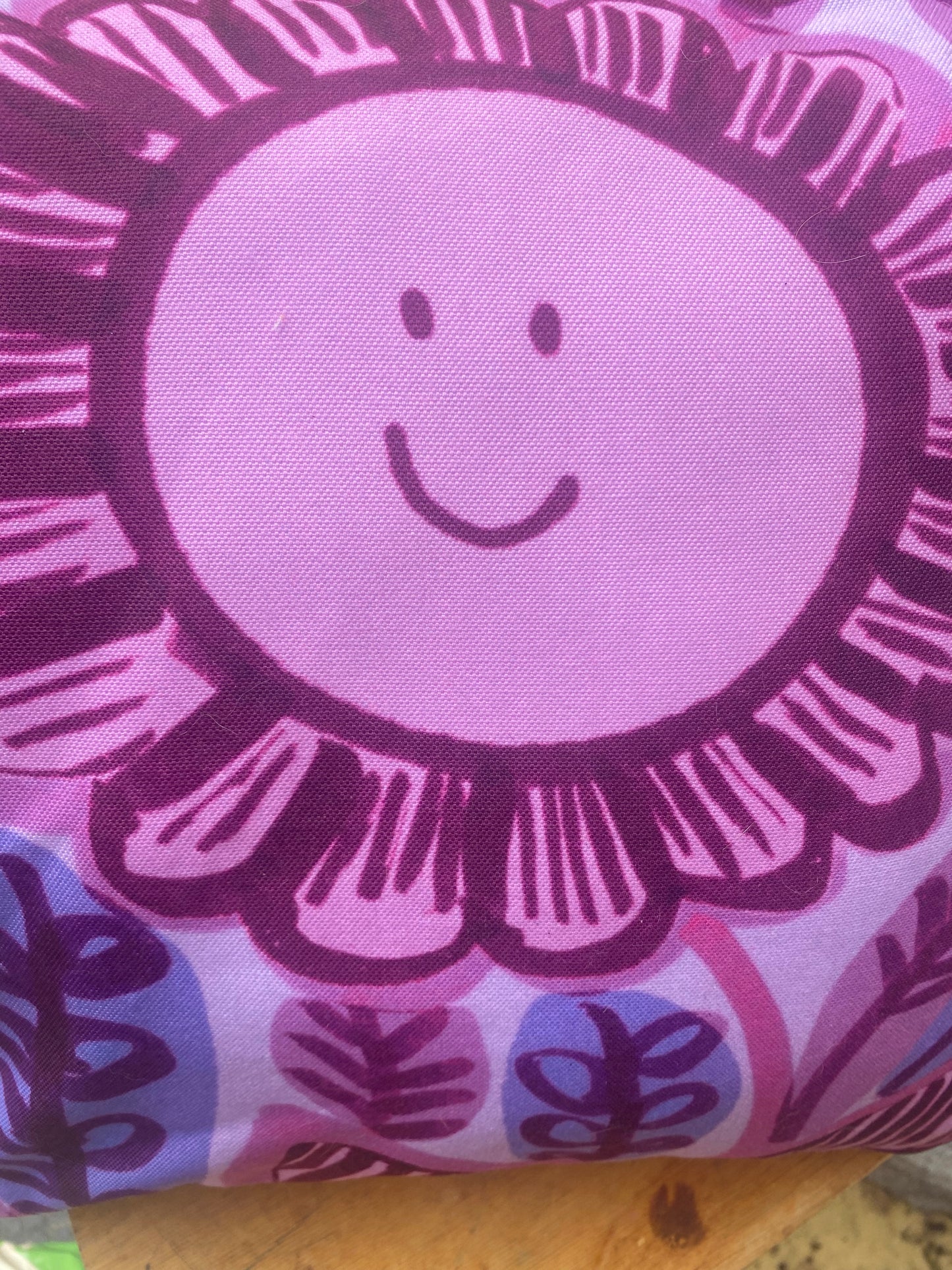 Happy Flower Lilac Cushion