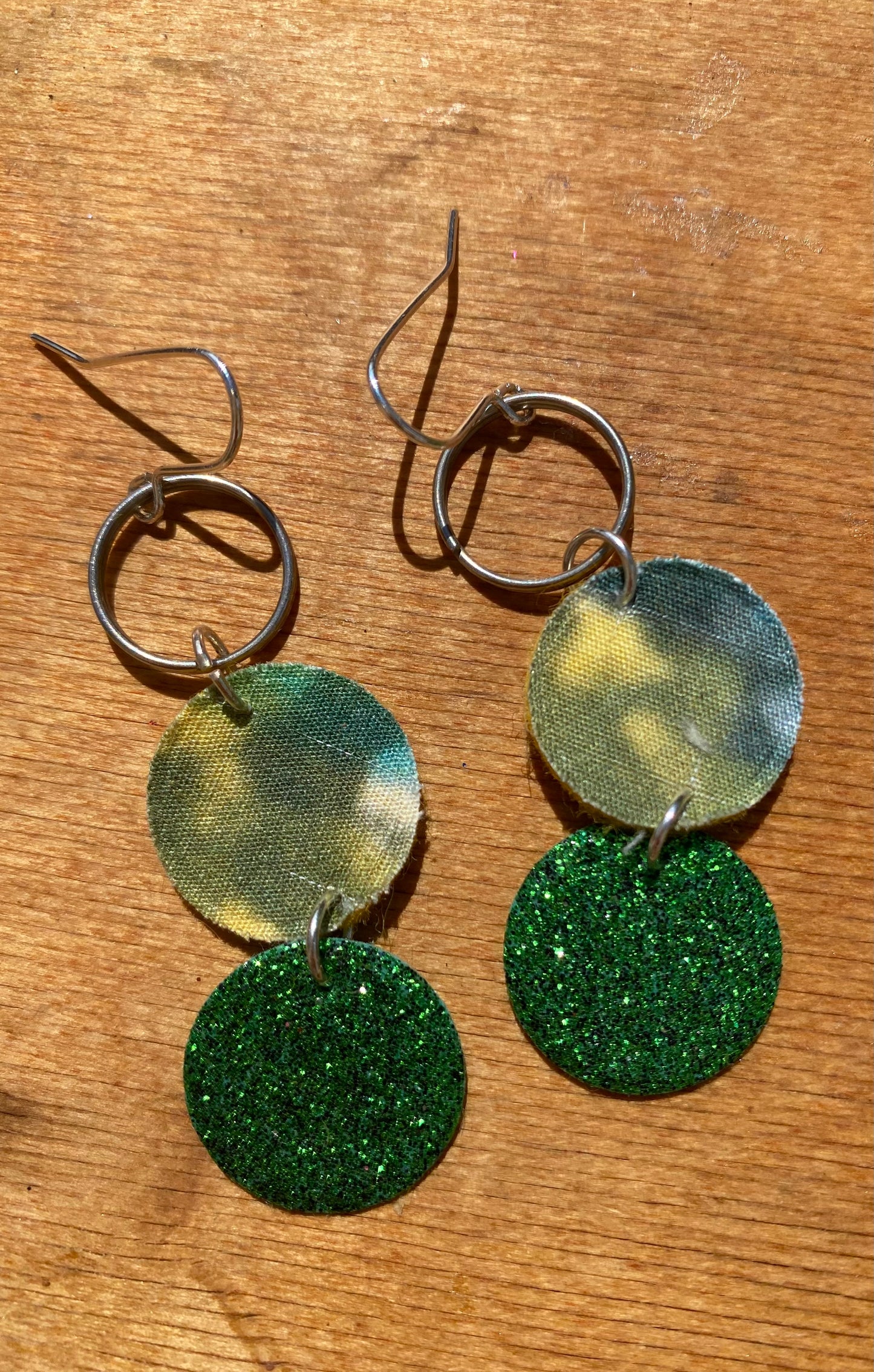 Sparkle Circle and hoop Earrings