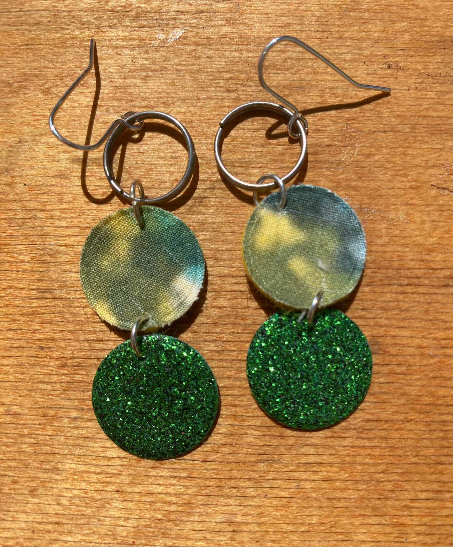 Sparkle Circle and hoop Earrings