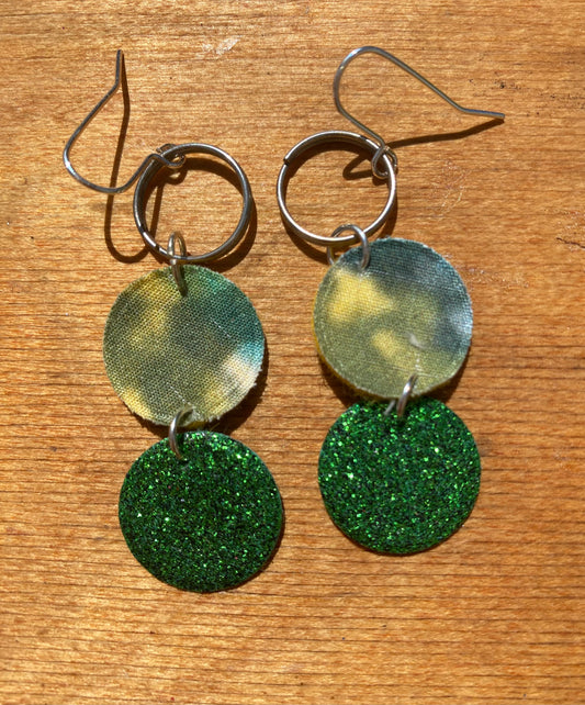 Sparkle Circle and hoop Earrings