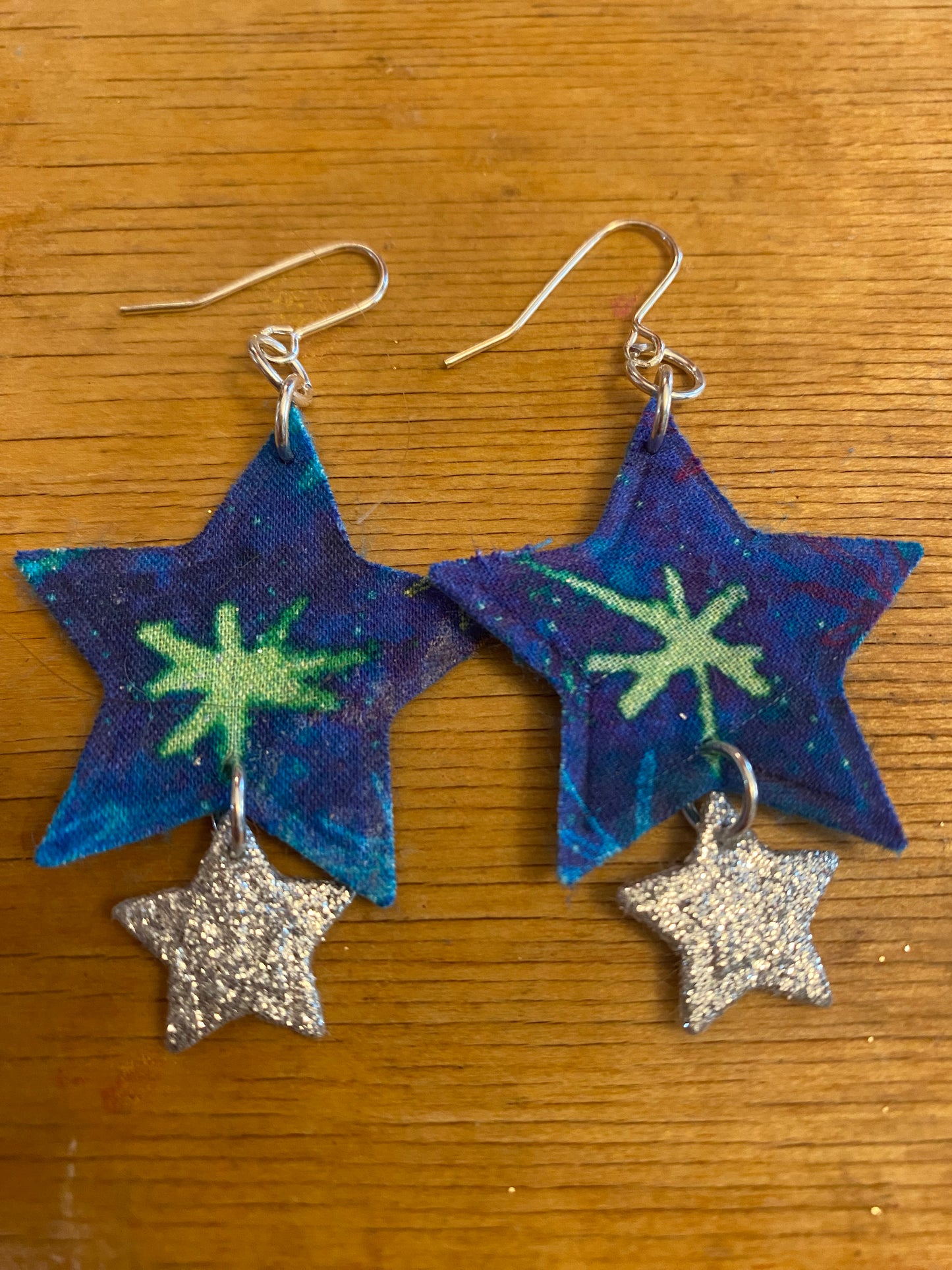 Celestial star earrings
