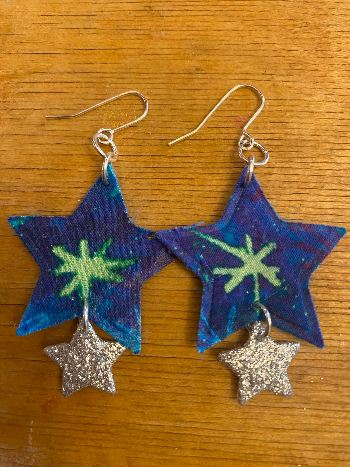 Celestial star earrings