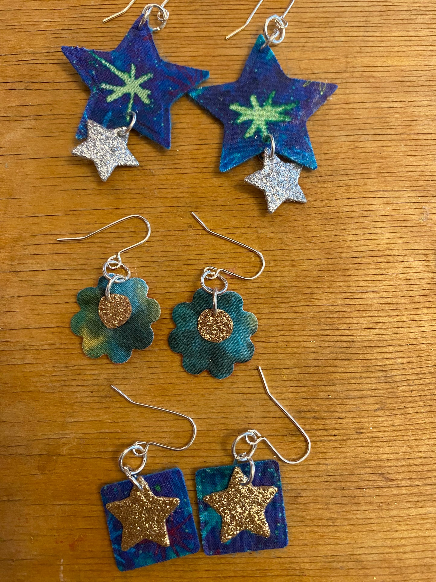 Celestial star earrings