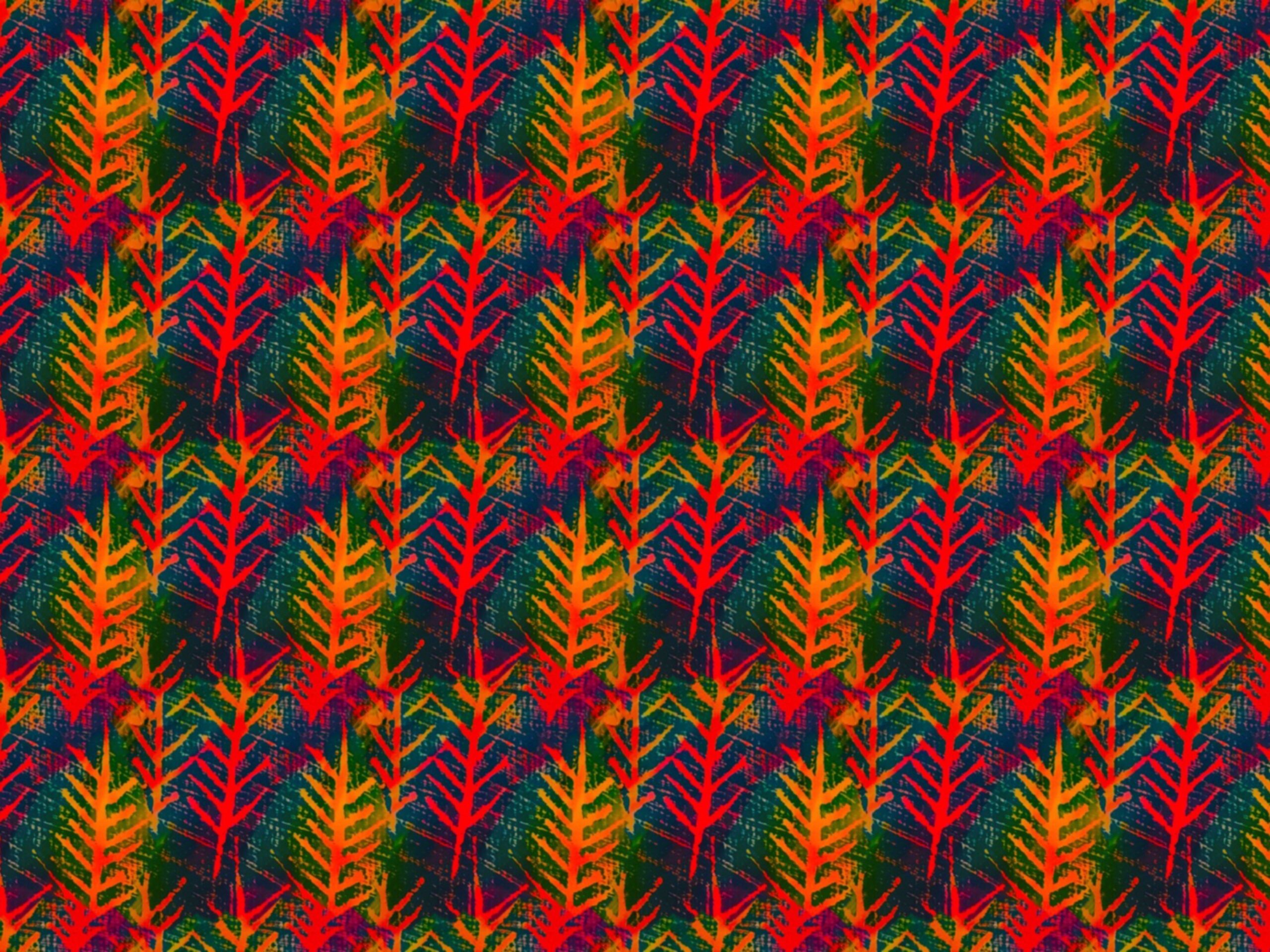 Woodcut trees cotton poplin - Image 2