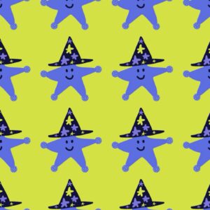 Star wearing a hat ! fat quarter fabric in Cotton poplin