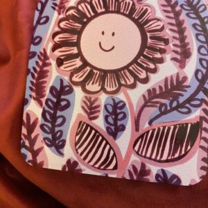 Happy Flower Coaster lilac and blue