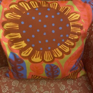 Vintage Brights Flower Cushion